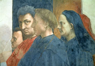 The Raising of the Son of Theophilus, King of Antioch, and St. Peter Enthroned as First Bishop of Antioch (detail)